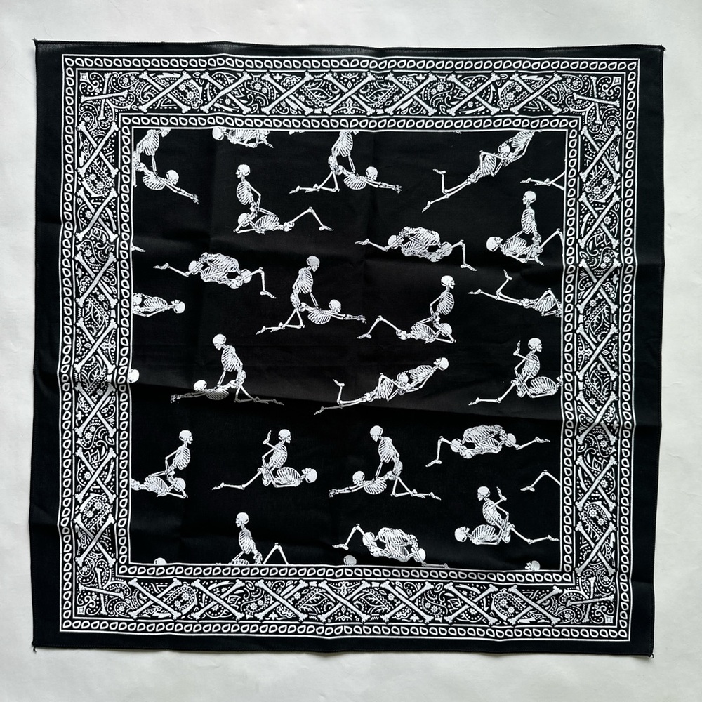 Team sesh G59 records Bones Skelton Love explicit bandana black